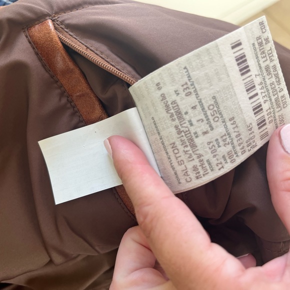 Hugo Boss Mens Lamb Leather Tan Jacket - Picture 6 of 7